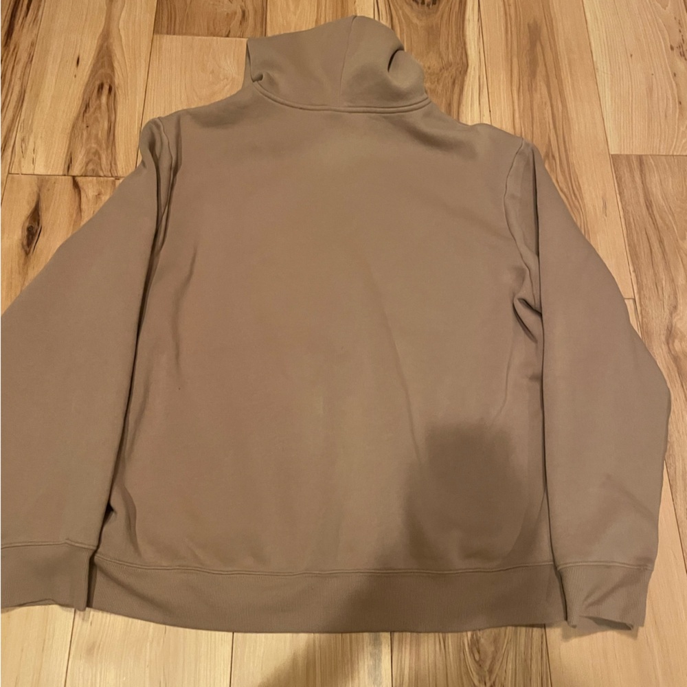 Men’s Tan Zip Up Hoodie - Picture 3 of 3